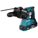 Martillo ligero Makita DHR243RTJ - 18V, 2,0 J, 24 mm en hormigón, motor sin escobillas