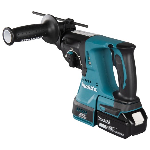 Martillo ligero Makita DHR243RTJ - 18V, 2,0 J, 24 mm en hormigón, motor sin escobillas