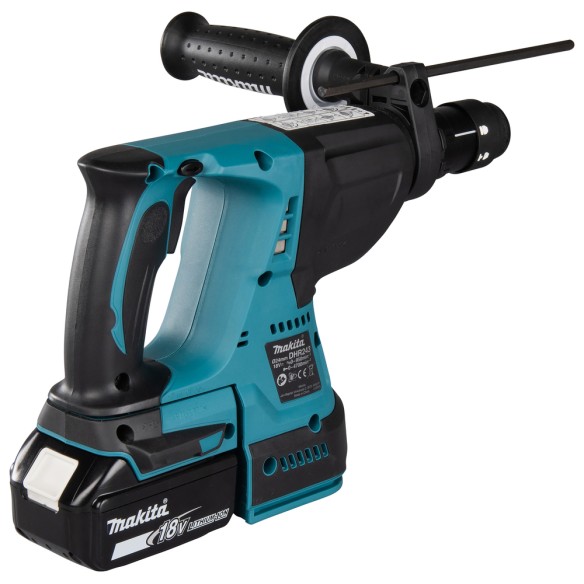 Martillo ligero Makita DHR243RTJ - 18V, 2,0 J, 24 mm en hormigón, motor sin escobillas Martillo ligero Makita DHR243RTJ - 18V, 2,0 J, 24 mm en hormigón, motor sin escobillas