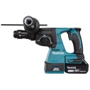 Martillo ligero Makita DHR243RTJ - 18V, 2,0 J, 24 mm en hormigón, motor sin escobillas