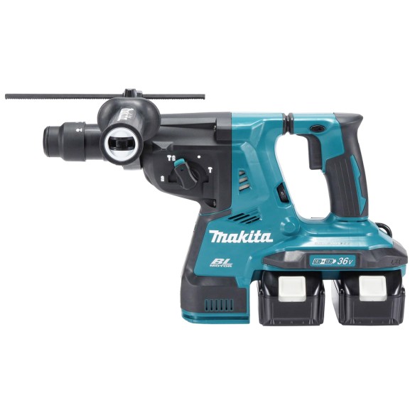 Martillo perforador SDS-Plus Makita DHR283PT2J - 18V X2, 2,9 J, antivibración y portabrocas rápido