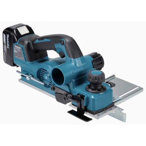 Cepillo eléctrico Makita DKP181RTJ - 18V, 82 mm, motor BL sin escobillas, sistema AWS