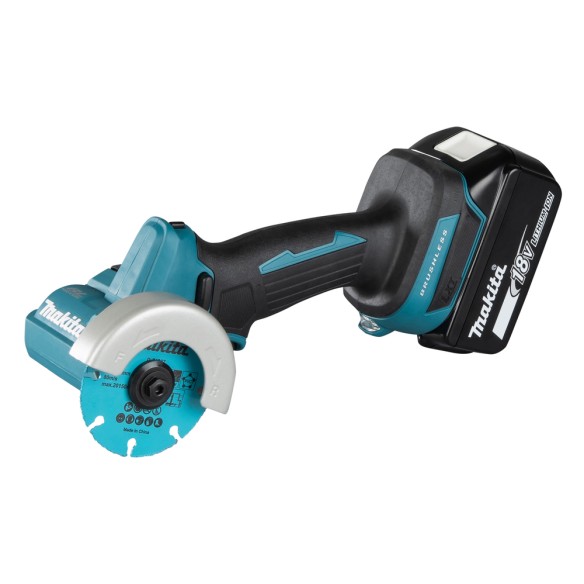 Cortador de disco Makita DMC300RTJ - 18V, 20000 rpm, luz LED y freno eléctrico