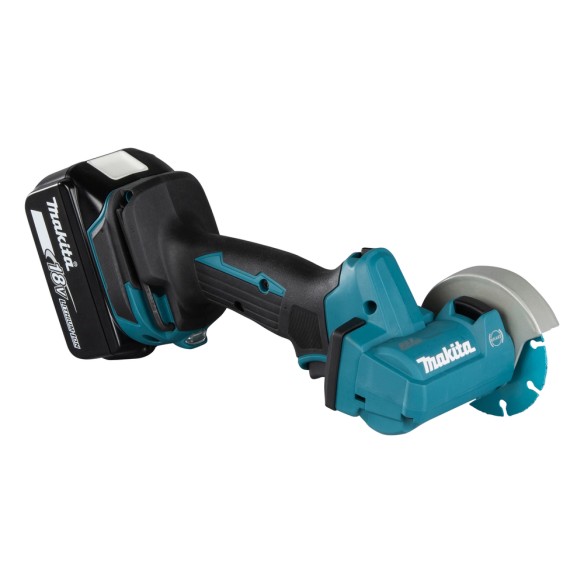 Cortador de disco Makita DMC300RTJ - 18V, 20000 rpm, luz LED y freno eléctrico