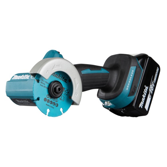Cortador de disco Makita DMC300RTJ - 18V, 20000 rpm, luz LED y freno eléctrico