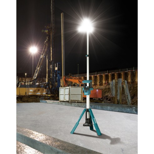 Trípode de iluminación Makita DML814 - 12 LEDs altura regulable, 3000 lúmenes, IP55