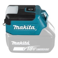 Linterna de trabajo a batería Makita DML817 - 14,4V/18V - 3 modos de iluminación, puerto USB 2