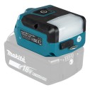 Linterna de trabajo a batería Makita DML817 - 14,4V/18V - 3 modos de iluminación, puerto USB