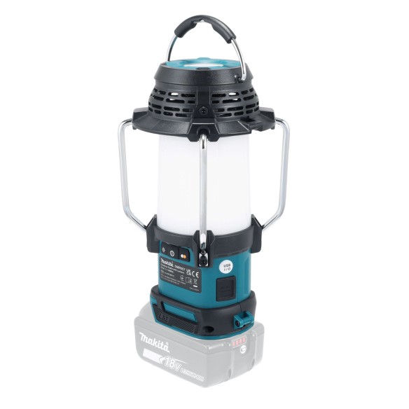Lámpara de camping Makita DMR057 - Linterna multifunción 14,4V/18V, Bluetooth y radio FM Lámpara de camping Makita DMR057 - Linterna multifunción 14,4V/18V, Bluetooth y radio FM