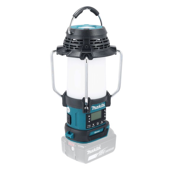 Lámpara de camping Makita DMR057 - Linterna multifunción 14,4V/18V, Bluetooth y radio FM Lámpara de camping Makita DMR057 - Linterna multifunción 14,4V/18V, Bluetooth y radio FM