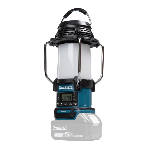Lámpara de camping Makita DMR057 - Linterna multifunción 14,4V/18V, Bluetooth y radio FM Lámpara de camping Makita DMR057 - Linterna multifunción 14,4V/18V, Bluetooth y radio FM