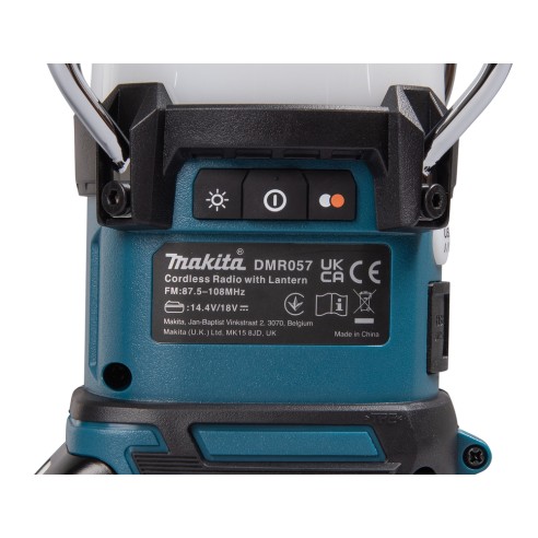 Lámpara de camping Makita DMR057 - Linterna multifunción 14,4V/18V, Bluetooth y radio FM