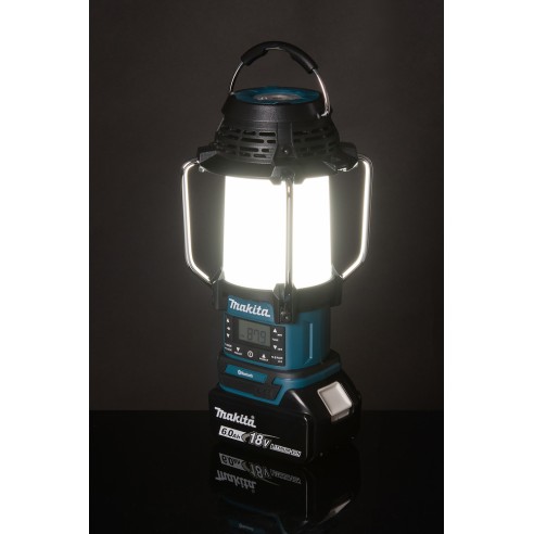 Lámpara de camping Makita DMR057 - Linterna multifunción 14,4V/18V, Bluetooth y radio FM