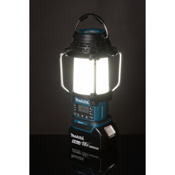 Lámpara de camping Makita DMR057 - Linterna multifunción 14,4V/18V, Bluetooth y radio FM Lámpara de camping Makita DMR057 - Linterna multifunción 14,4V/18V, Bluetooth y radio FM