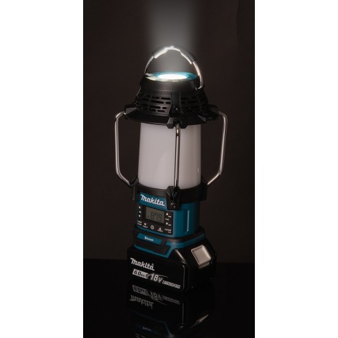 Lámpara de camping Makita DMR057 - Linterna multifunción 14,4V/18V, Bluetooth y radio FM
