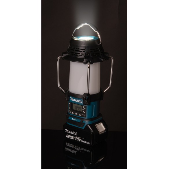 Lámpara de camping Makita DMR057 - Linterna multifunción 14,4V/18V, Bluetooth y radio FM Lámpara de camping Makita DMR057 - Linterna multifunción 14,4V/18V, Bluetooth y radio FM
