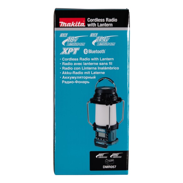 Lámpara de camping Makita DMR057 - Linterna multifunción 14,4V/18V, Bluetooth y radio FM Lámpara de camping Makita DMR057 - Linterna multifunción 14,4V/18V, Bluetooth y radio FM