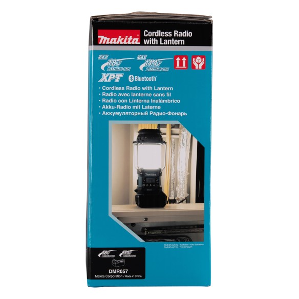 Lámpara de camping Makita DMR057 - Linterna multifunción 14,4V/18V, Bluetooth y radio FM Lámpara de camping Makita DMR057 - Linterna multifunción 14,4V/18V, Bluetooth y radio FM