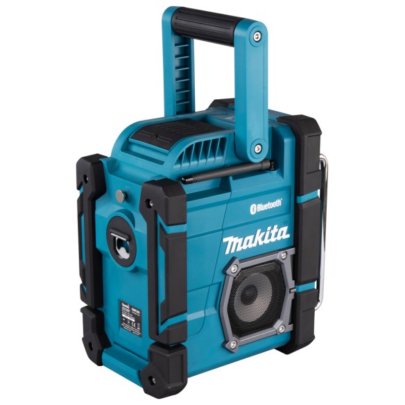 Radio de trabajo Makita DMR300 - Bluetooth, IP64, cargador CXT/LXT 12Vmax-18V