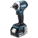 Atornillador de impacto Makita DTD154RTJ - 18V, 175 Nm, 3 ajustes de potencia, motor sin escobillas