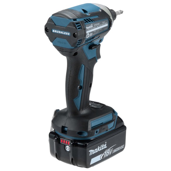 Atornillador de impacto Makita DTD154RTJ - 18V, 175 Nm, 3 ajustes de potencia, motor sin escobillas