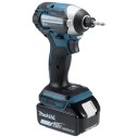 Atornillador de impacto Makita DTD154RTJ - 18V, 175 Nm, 3 ajustes de potencia, motor sin escobillas