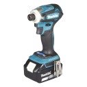 Atornillador de impacto Makita DTD172RTJ - 18V, 180 Nm, motor sin escobillas, 2 baterías de 5Ah