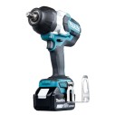 Llave de impacto Makita DTW1002RTJ - 18V, 1200 Nm, motor sin escobillas, 2 baterías 5Ah