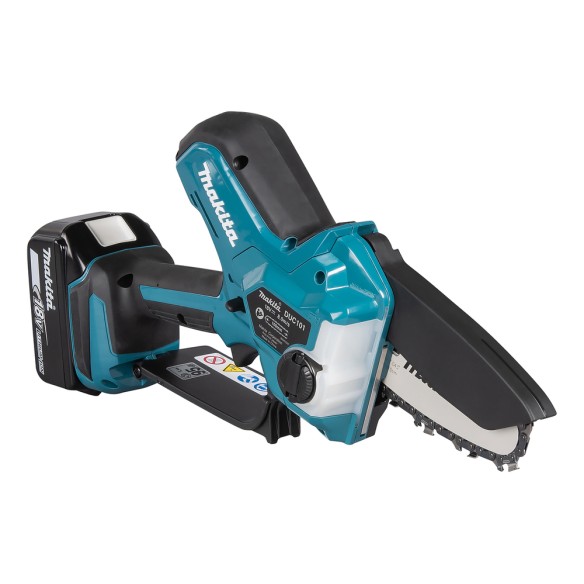 Sierra de poda Makita DUC101SF 18V - Ligera, 10 cm guía, lubricación automática, motor sin escobillas Sierra de poda Makita DUC101SF 18V - Ligera, 10 cm guía, lubricación automática, motor sin escobillas