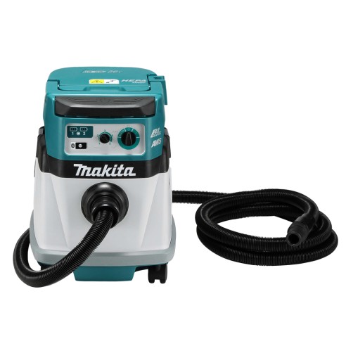 Aspirador húmedo y seco Makita DVC154LZ - 36V (18V x2) - Filtro HEPA - Automático AWS - Sin batería ni cargador