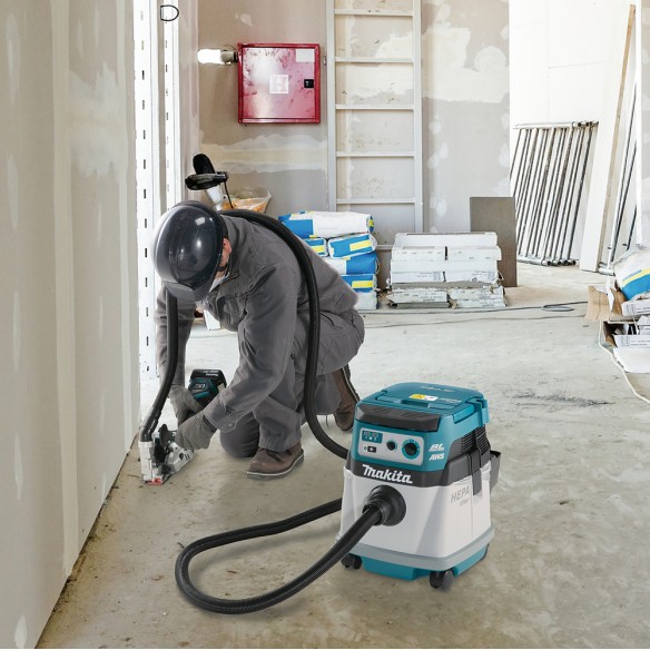 Aspirador húmedo y seco Makita DVC154LZ - 36V (18V x2) - Filtro HEPA - Automático AWS - Sin batería ni cargador Aspirador húmedo y seco Makita DVC154LZ - 36V (18V x2) - Filtro HEPA - Automático AWS - Sin batería ni cargador