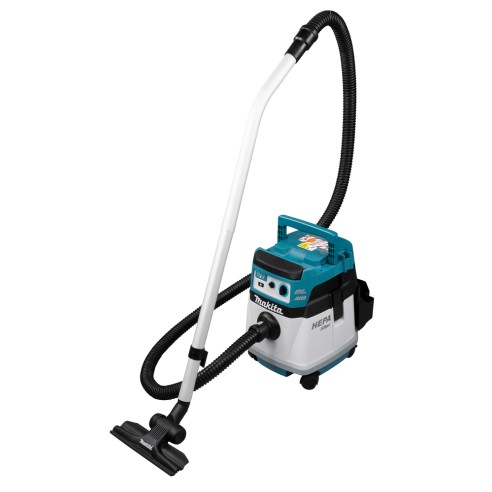 Aspirador inalámbrico Makita DVC157LZX3 - 36V (18V x2) - 15L, AWS y motor sin escobillas - Sin baterías ni cargador