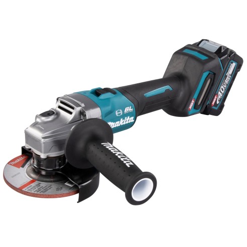 Miniamoladora Makita GA005GM201 - 125 mm - 40V - Motor sin escobillas, 8500 rpm, tecnología AFT y XPT