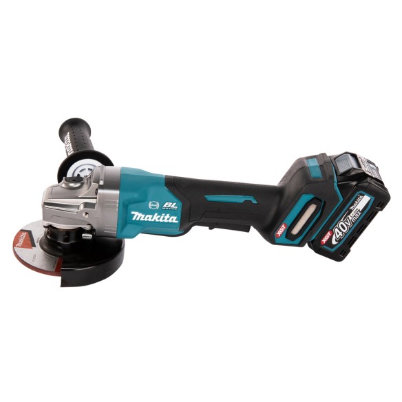 Miniamoladora Makita GA013GM201 - 125 mm - 40Vmax - Motor sin escobillas, freno eléctrico