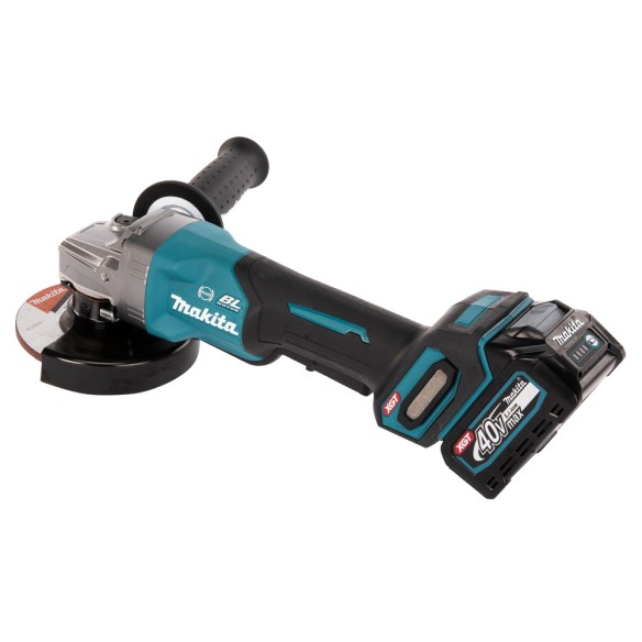 Miniamoladora Makita GA013GM201 - 125 mm - 40Vmax - Motor sin escobillas, freno eléctrico