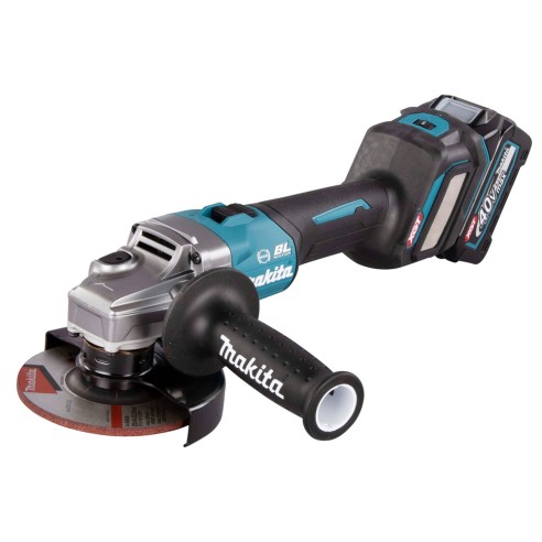 Miniamoladora Makita GA023GM201 - 125 mm - 40Vmax - Motor sin escobillas, velocidad variable 3000-8500 rpm