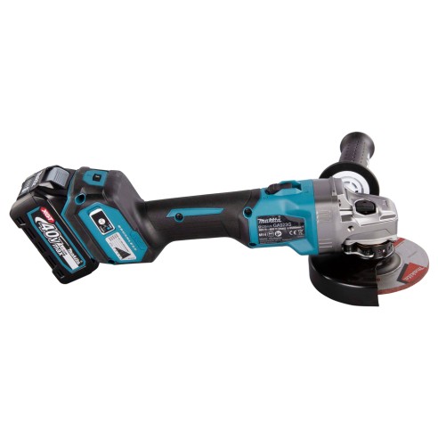 Miniamoladora Makita GA023GM201 - 125 mm - 40Vmax - Motor sin escobillas, velocidad variable 3000-8500 rpm