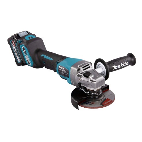Miniamoladora Makita GA029GM201 - 125 mm - 40Vmax, motor sin escobillas, freno eléctrico