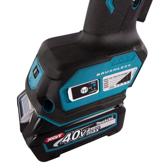 Miniamoladora Makita GA029GM201 - 125 mm - 40Vmax, motor sin escobillas, freno eléctrico Miniamoladora Makita GA029GM201 - 125 mm - 40Vmax, motor sin escobillas, freno eléctrico
