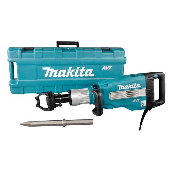 Martillo demoledor Makita HM1512 - 1850 W, 1300 rpm, tecnología antivibración AVT Martillo demoledor Makita HM1512 - 1850 W, 1300 rpm, tecnología antivibración AVT