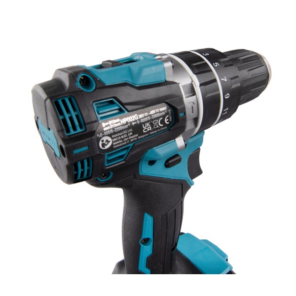 Taladro combinado Makita HP002GD201 - 40Vmax, 64 Nm, 2 velocidades, motor BL sin escobillas Taladro combinado Makita HP002GD201 - 40Vmax, 64 Nm, 2 velocidades, motor BL sin escobillas