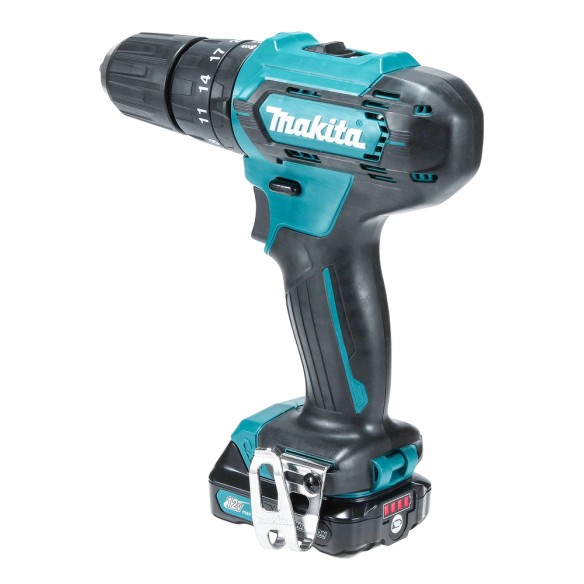 Taladro combinado Makita HP333DSAE 12V - Motor BL sin escobillas - 2 baterías 2,0Ah incluidas Taladro combinado Makita HP333DSAE 12V - Motor BL sin escobillas - 2 baterías 2,0Ah incluidas