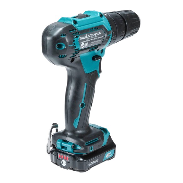Taladro combinado Makita HP333DSAE 12V - Motor BL sin escobillas - 2 baterías 2,0Ah incluidas Taladro combinado Makita HP333DSAE 12V - Motor BL sin escobillas - 2 baterías 2,0Ah incluidas
