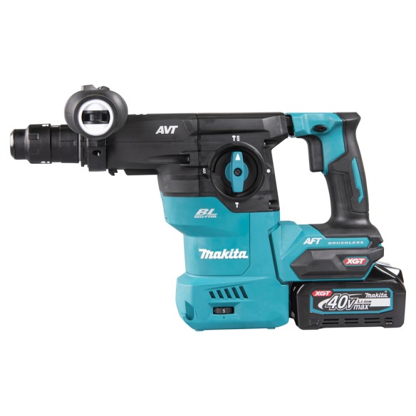Martillo ligero Makita HR009GM201 - 40Vmax - SDS-PLUS - Antivibración y arranque automático AWS Martillo ligero Makita HR009GM201 - 40Vmax - SDS-PLUS - Antivibración y arranque automático AWS