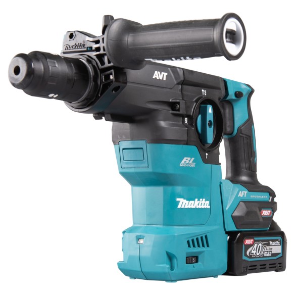 Martillo ligero Makita HR009GM201 - 40Vmax - SDS-PLUS - Antivibración y arranque automático AWS Martillo ligero Makita HR009GM201 - 40Vmax - SDS-PLUS - Antivibración y arranque automático AWS