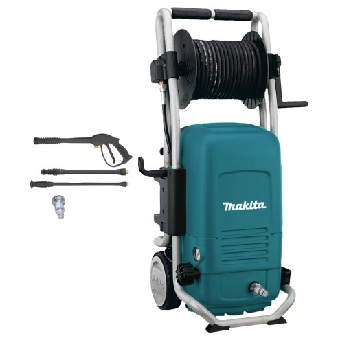 Hidrolimpiadora Makita HW151 - 2500 W, 150 bar, 500 l/h, con sistema de parada total TSS