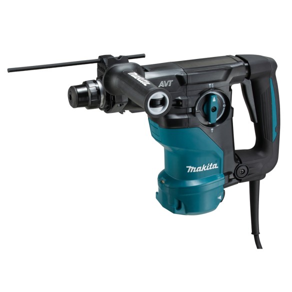 Martillo combinado Makita HR3011FCJ - 1050 W, SDS-PLUS, 30 mm, sistema antivibración Martillo combinado Makita HR3011FCJ - 1050 W, SDS-PLUS, 30 mm, sistema antivibración