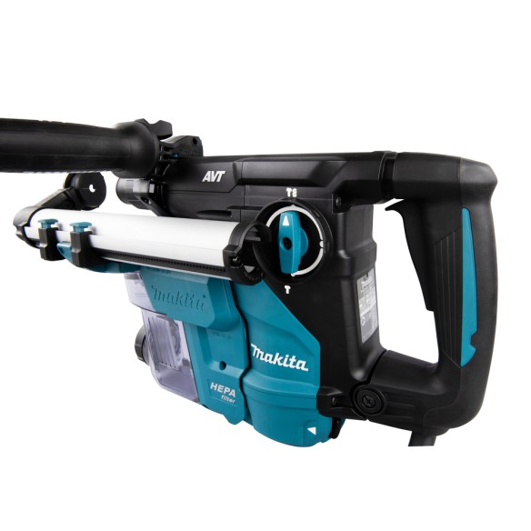 Martillo combinado Makita HR3011FCJ - 1050 W, SDS-PLUS, 30 mm, sistema antivibración Martillo combinado Makita HR3011FCJ - 1050 W, SDS-PLUS, 30 mm, sistema antivibración