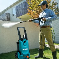Hidrolimpiadora Makita HW1200 - 1800 W, 120 bar, manguera 10 m, ideal para lavado de coches 2