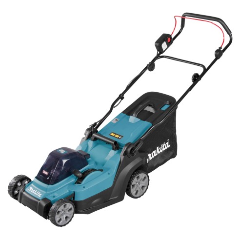 Cortacésped a batería Makita LM003G - 40V, 38 cm, motor BL sin escobillas, almacenamiento vertical